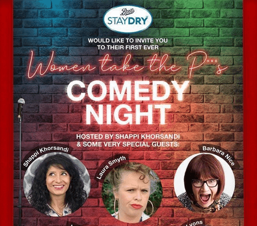 'Women Take The P**s' comedy night